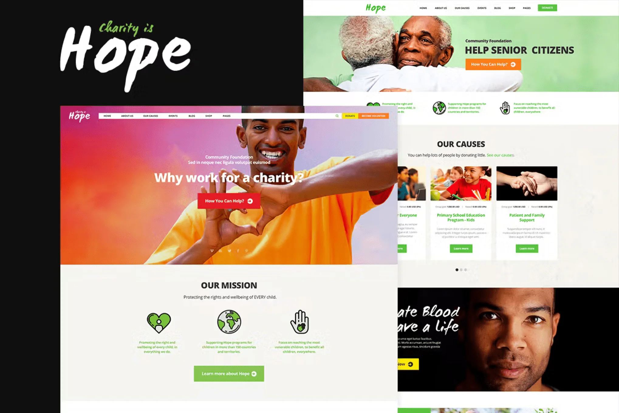 HOPE - Donation & Charity Site - NGO - Non-Profit